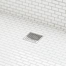 4" THORNTON SQUARE SHOWER DRAIN - POLISHED STAINLESS STEEL 