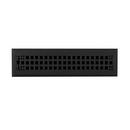 Signature Hardware Black Powder Coat 2-1/4 in. Residential Cast Iron Floor Register in Black Powder Coat 