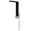 Two Handle Single Function Shower System in Black Powder Coat