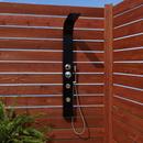 Two Handle Single Function Shower System in Black Powder Coat