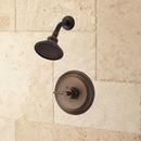 WINDOM SHOWER SET WITH MODERN LEVER HANDLE - 10" ARM - OIL RUBBED BRONZE