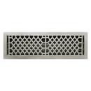 Signature Hardware Brushed Nickel 6 x 22 in. Residential Brass Ceiling & Sidewall Register 