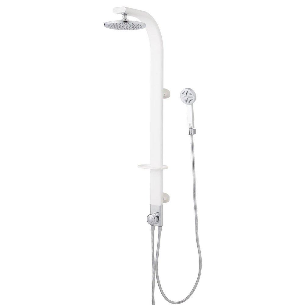 Signature Hardware White Single Handle Single Function Shower System 