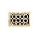 8 x 14 in. Residential Brass Ceiling & Sidewall Register in Polished Brass