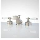 Signature Hardware Brushed Nickel Two Handle Widespread Bathroom Sink Faucet 