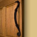 20-3/8 in. Hand Forged Iron Pull in Black Powder Coat