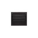 Signature Hardware Black Powder Coat 10 in. Residential Cast Iron Floor Register in Black Powder Coat 