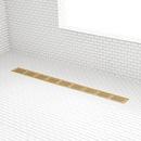 2-1/8 in. Tapered Polished Brass Shower Drain