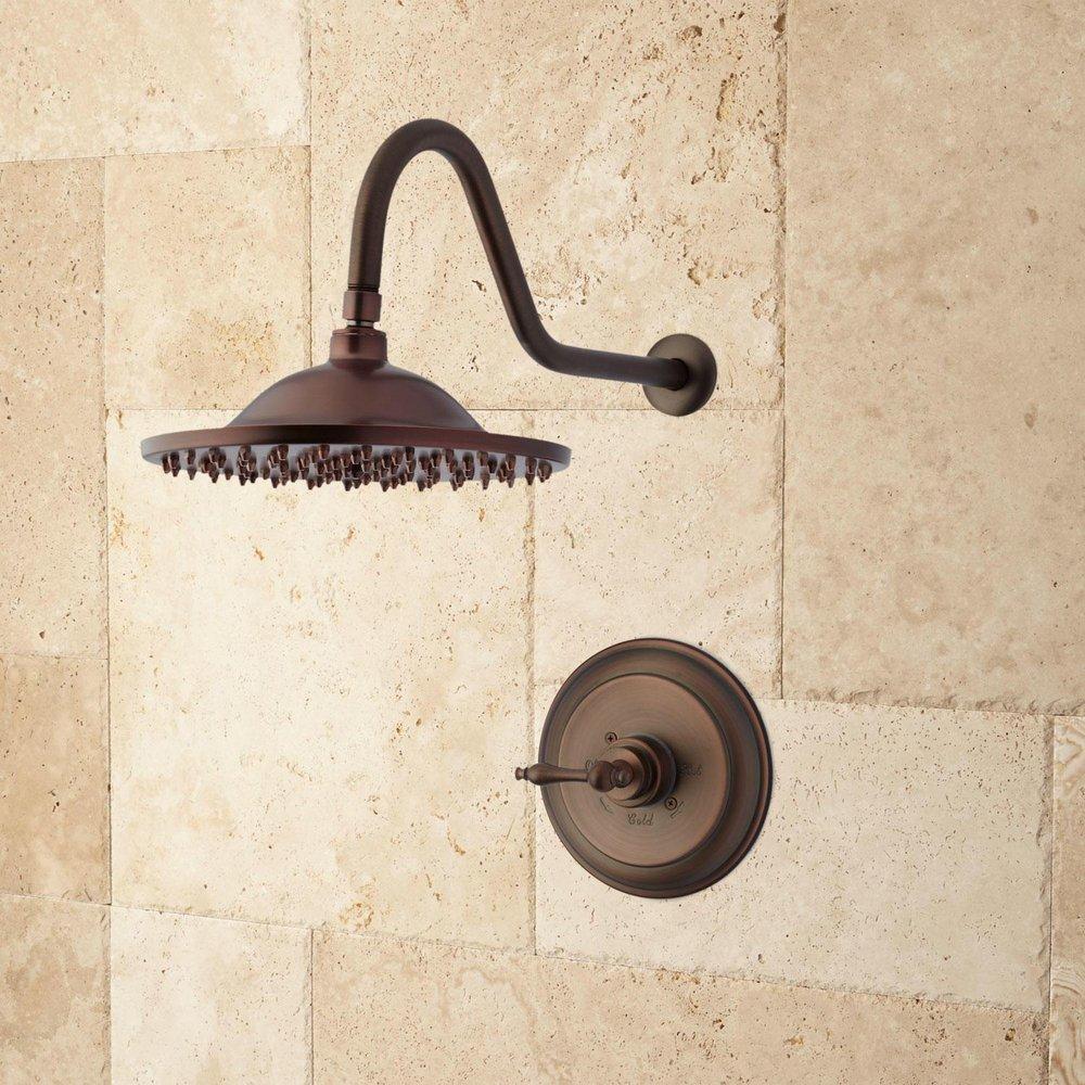 Signature Hardware Oil Rubbed Bronze Single Handle Single Function Shower Faucet 