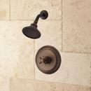 WINDOM SHOWER SET WITH MODERN CROSS HANDLE - 10" ARM - OIL RUBBED BRONZE