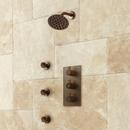 Three Handle Single Function Shower System in Oil Rubbed Bronze