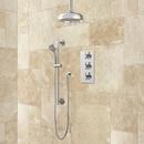 Three Handle Single Function Shower System in Chrome