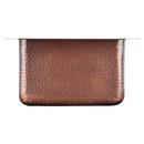 Signature Hardware Antique Copper 15 x 15 in. No Hole Copper Single Bowl Drop-in Kitchen Sink 