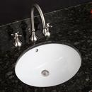 Signature Hardware White 18-5/8 x 15 in. Oval Undermount Basin 