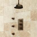 Three Handle Single Function Shower System in Oil Rubbed Bronze