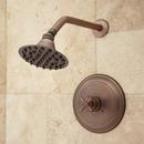 CAMBRIDGE RAINFALL SHOWER SET - MODERN CROSS HANDLE - 10" ARM - OIL RUBBED BRONZE 
