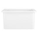 Signature Hardware White 18-1/8 x 18-1/8 in. Undermount Fireclay Bar Sink 