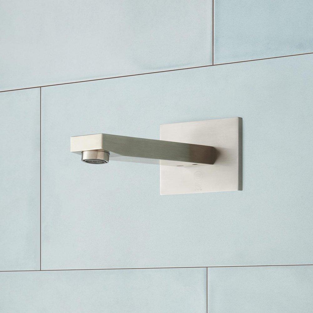 Signature Hardware Brushed Nickel Three Handle Single Function Shower System 