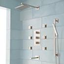 Three Handle Single Function Shower System in Brushed Nickel