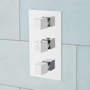 Signature Hardware Chrome Three Handle Single Function Shower System 