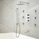 Three Handle Single Function Shower System in Chrome
