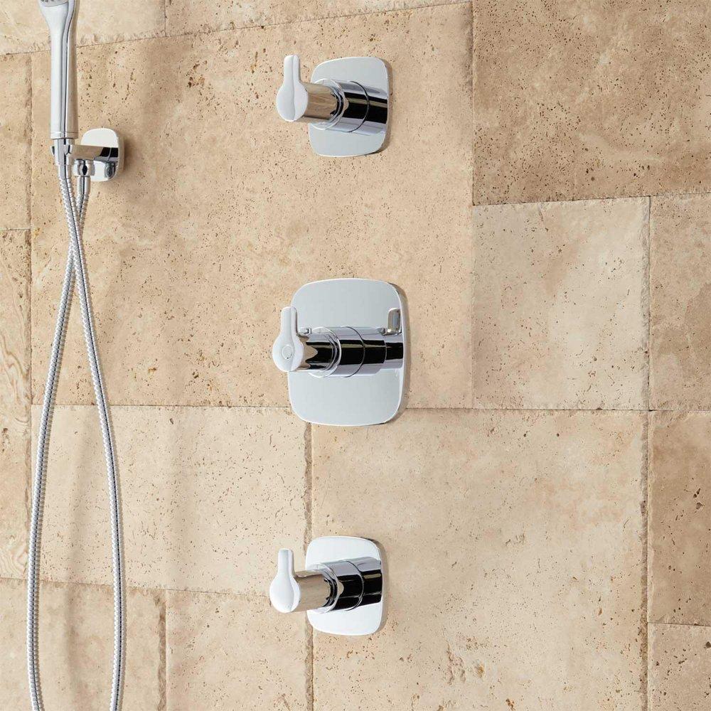 ARIN THERMOSTATIC SHOWER SYSTEM WITH HAND SHOWER & 6 BODY SPRAYS - CHROME 