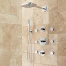 ARIN THERMOSTATIC SHOWER SYSTEM WITH HAND SHOWER & 6 BODY SPRAYS - CHROME 