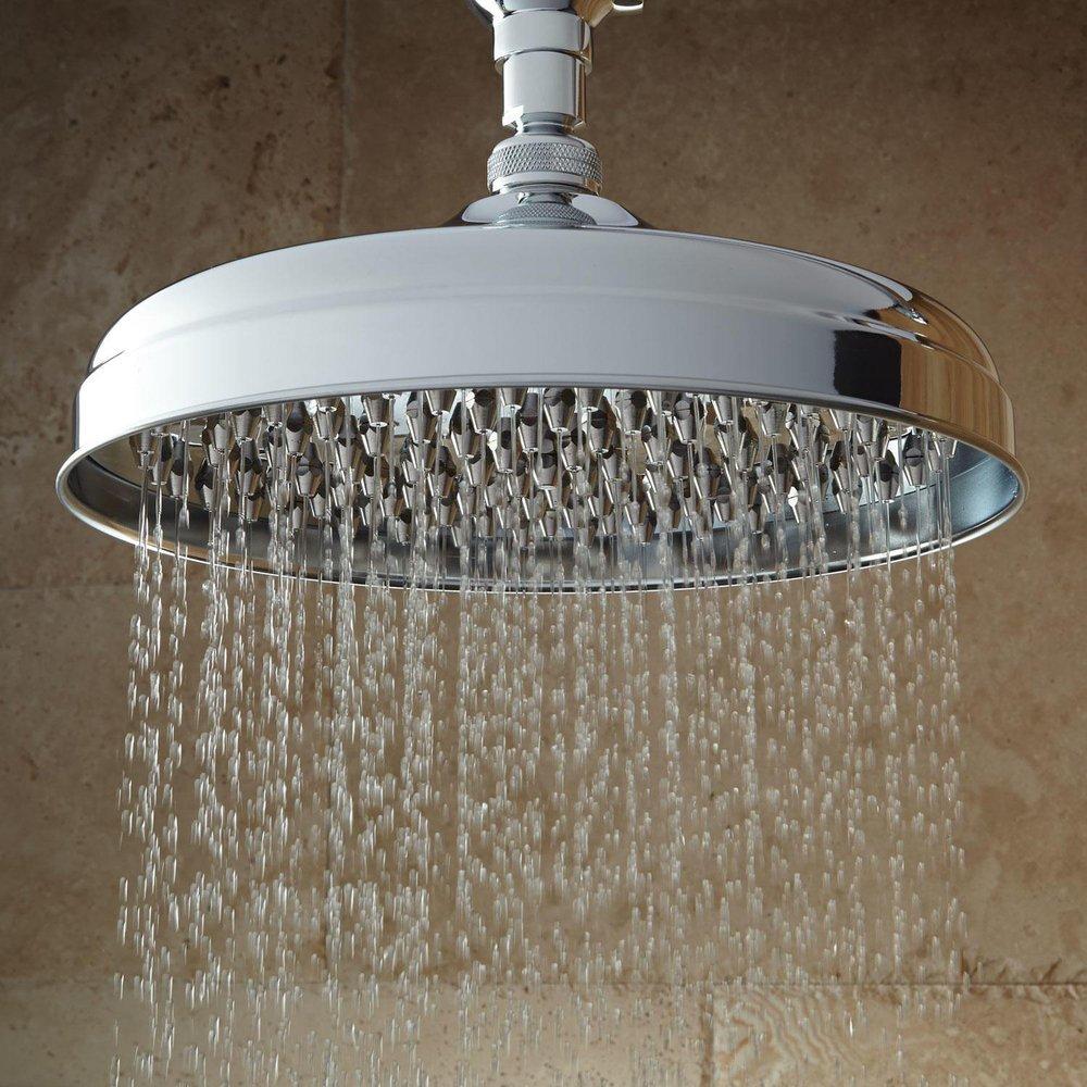 Signature Hardware Chrome Single Function Rainfall Showerhead 