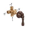 Signature Hardware Oil Rubbed Bronze IPS Transfer & Diverter Valve 