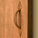 7-5/8 in. Hand Forged Iron Door Pull in Rust