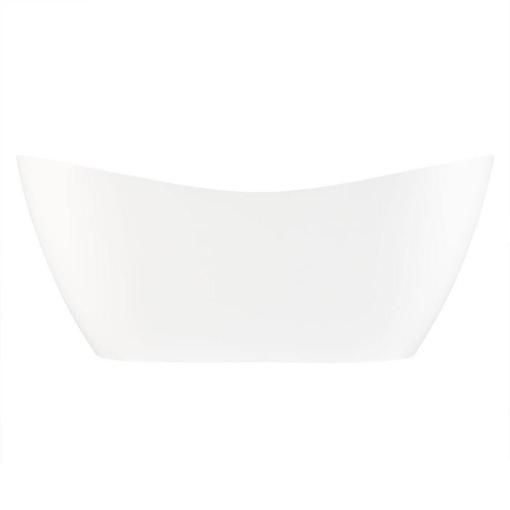 Signature Hardware White 66-3/4 x 28 in. Freestanding Bathtub Center Drain 