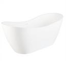 Signature Hardware White 66-3/4 x 28 in. Freestanding Bathtub Center Drain 