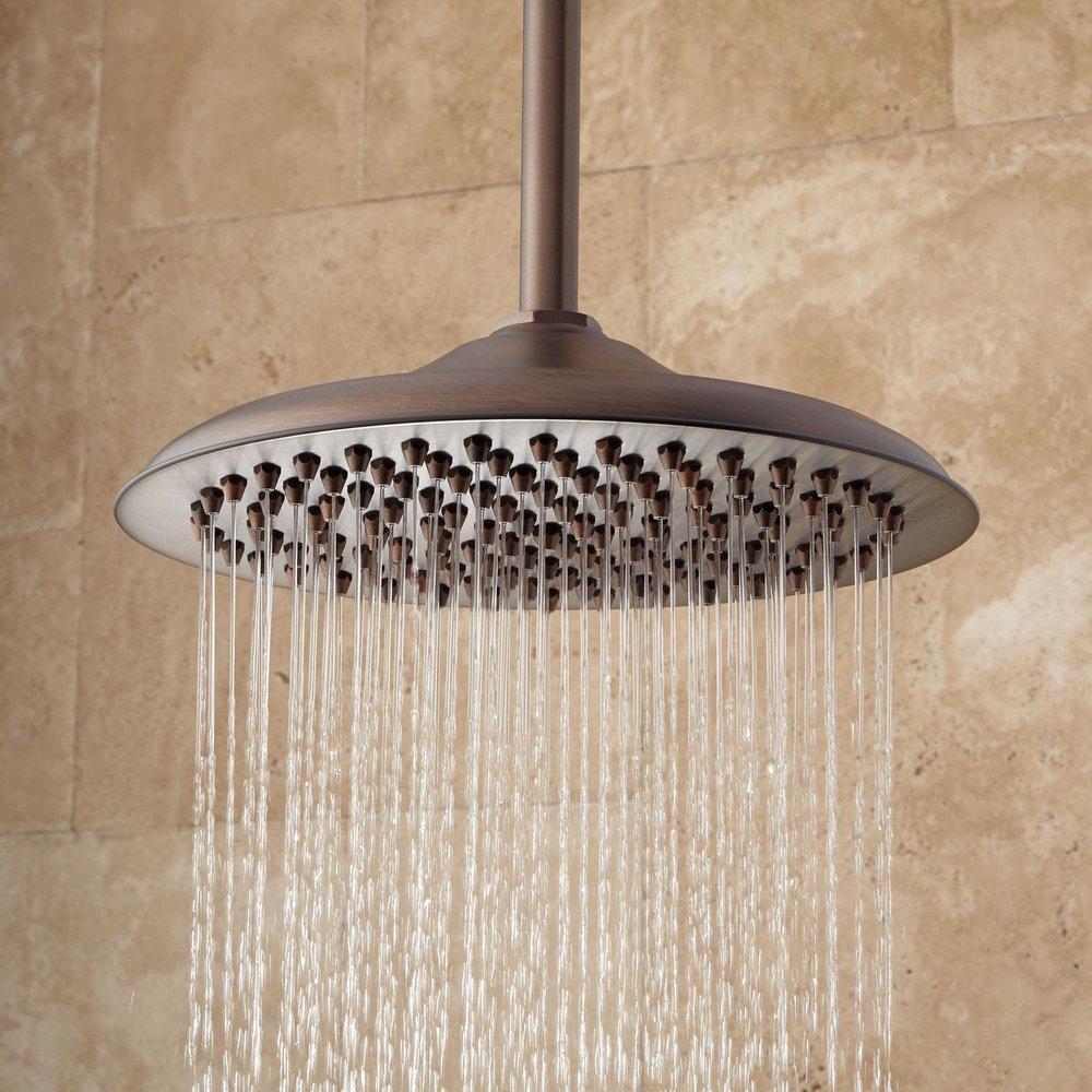 Signature Hardware Oil Rubbed Bronze Single Function Rainfall Showerhead 