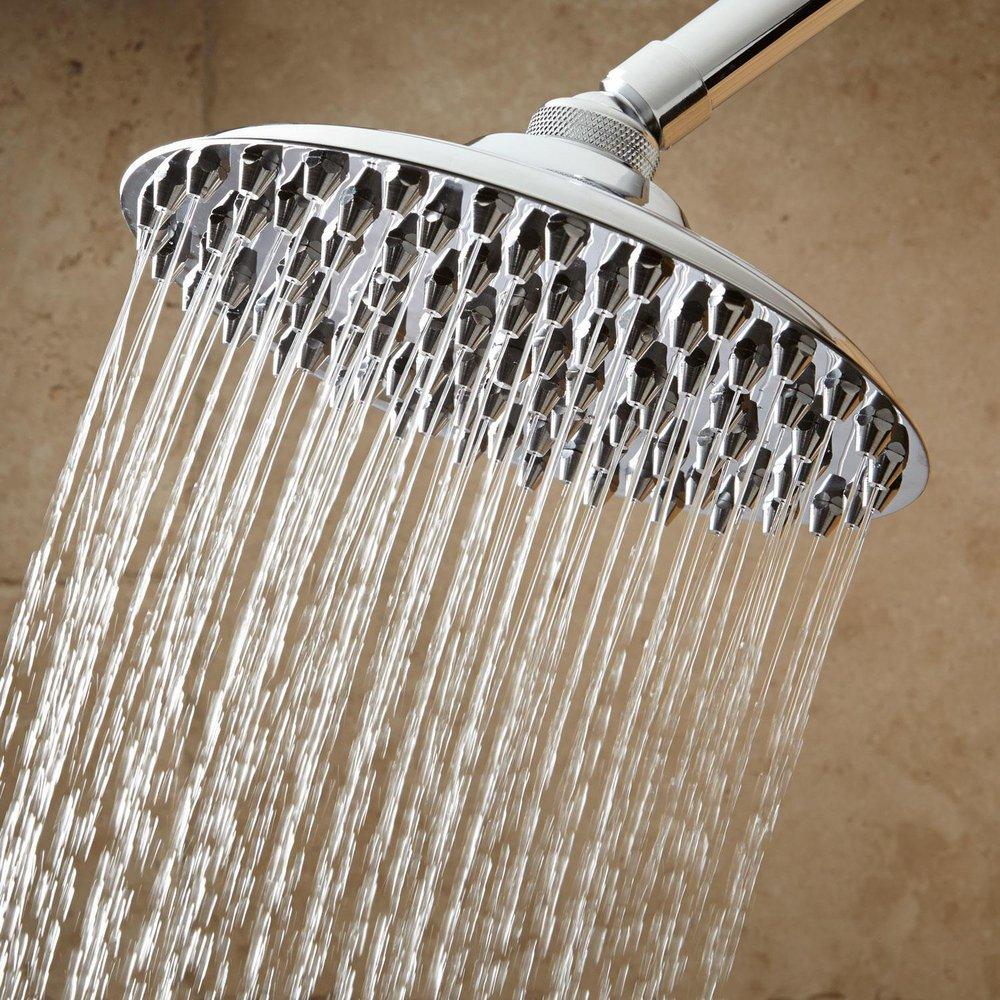 Signature Hardware Polished Chrome Single Function Rainfall Showerhead 