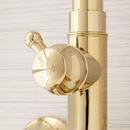 Signature Hardware Polished Brass Exposed Pipe Shower and Tub Faucet 