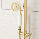 Signature Hardware Polished Brass Single Handle Single Function Bathtub & Shower Faucet 