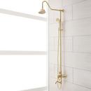 Two Handle Single Function Bathtub & Shower Faucet in Polished Brass