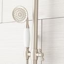 Signature Hardware Brushed Nickel Exposed Pipe Shower and Tub Faucet 