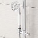 Signature Hardware Chrome Exposed Pipe Shower and Tub Faucet 