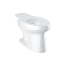 Elongated Floor Mount Toilet Bowl in White