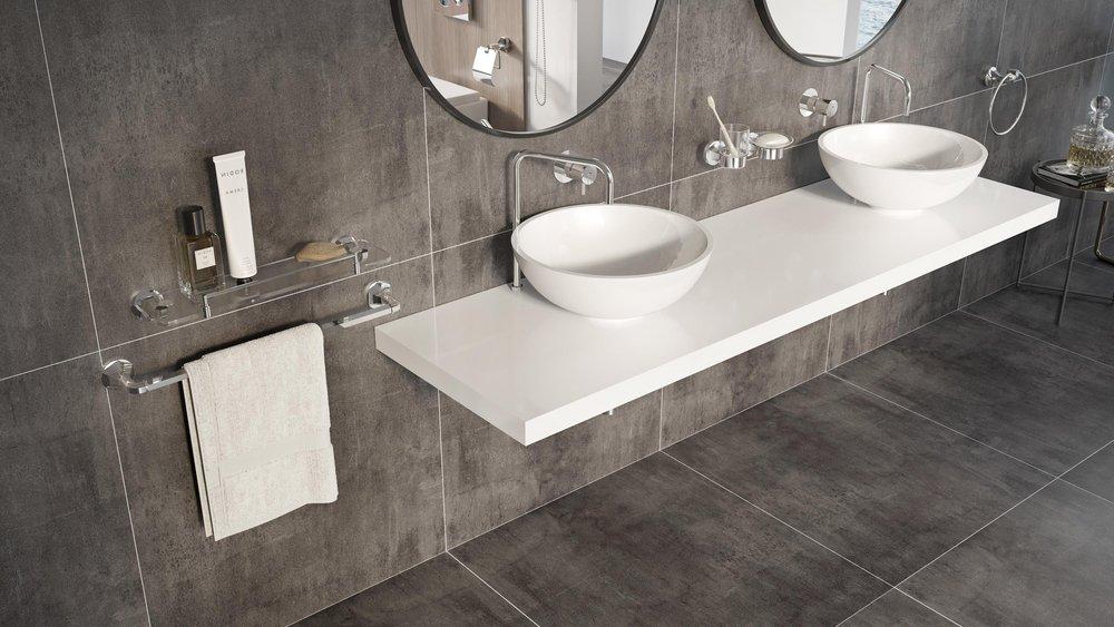 VOLKANO MAGMA 12 TOWEL BAR - CHROME 