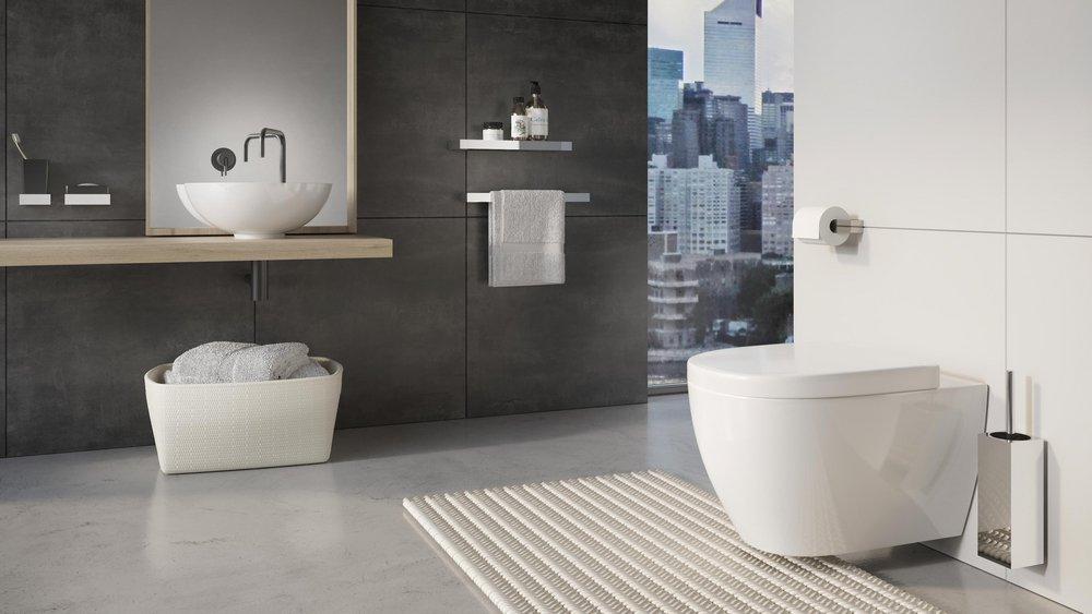 VOLKANO FIRE TOILET PAPER HOLDER - MATTE BLACK 