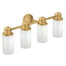 Moen Brushed Gold 100W 4-Light Medium E-26 Vanity Fixture 