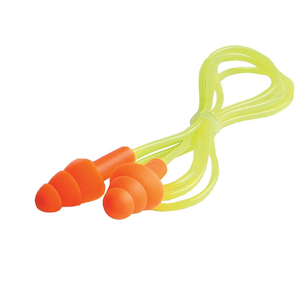 ERB Safety Orange Corded Reusable Ear Plug (Box of 100 Pairs) 