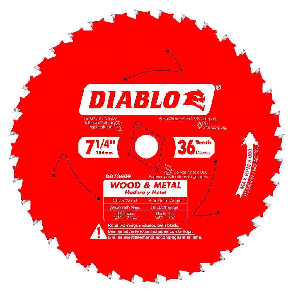 Diablo Tools Red 36 TPI Circular Saw Blade 
