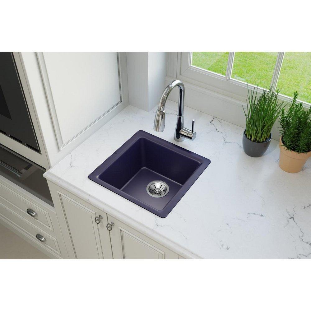 Elkay Jubilee 15-3/4 x 15-3/4 in. Drop-in and Undermount Bar Sink 