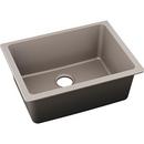 24-5/8 x 18-1/2 in. No Hole Composite Single Bowl Undermount Kitchen Sink in Silvermist