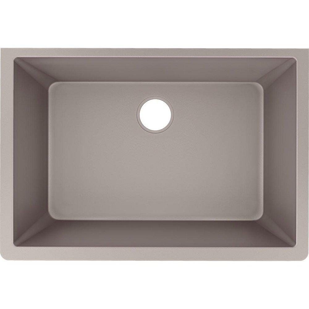 Elkay Silvermist 33 x 18-7/16 in. No Hole Composite Single Bowl Undermount Kitchen Sink 