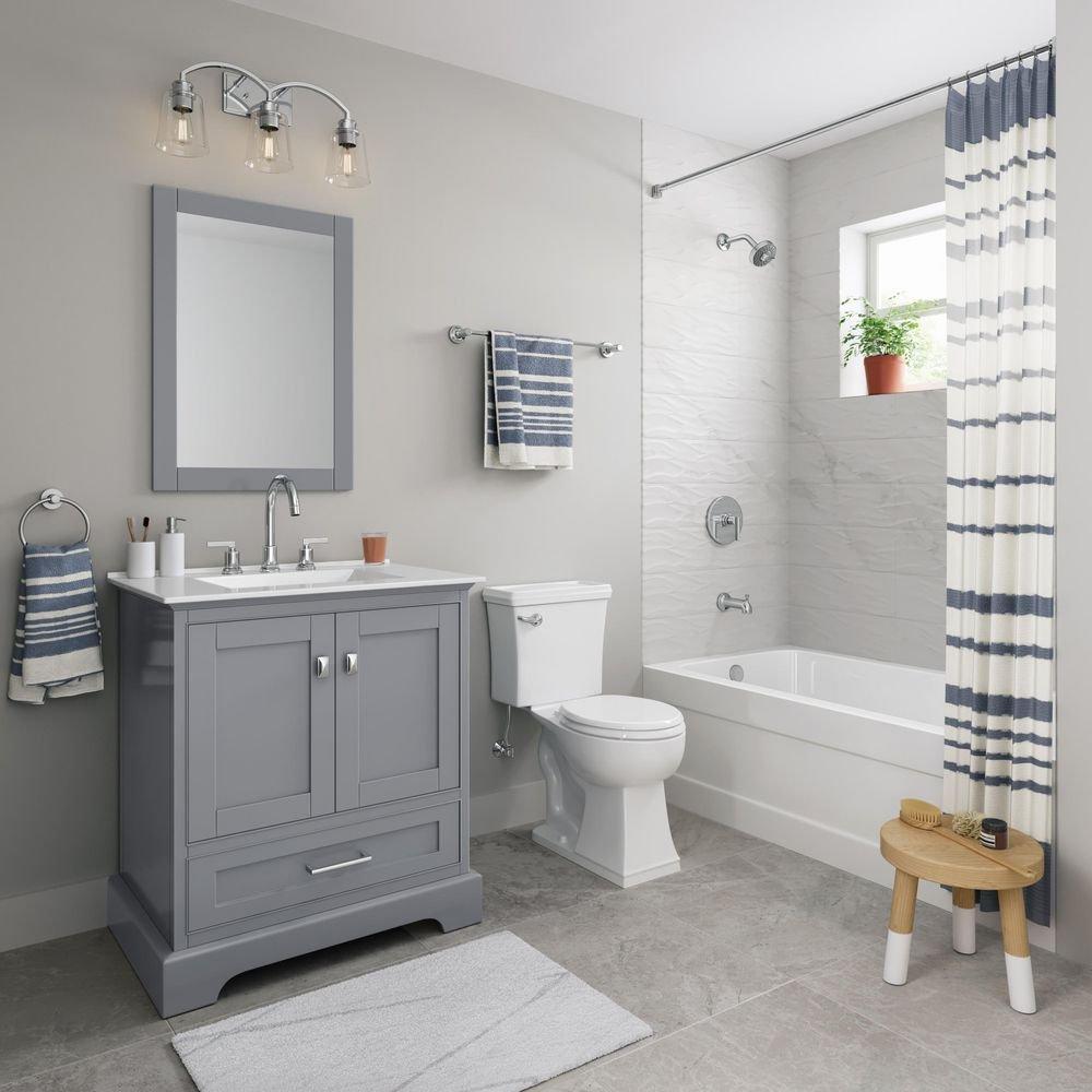 PROFLO&reg; White 1.28 gpf Floor Mount Toilet Tank 