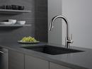 Delta Faucet Black Stainless Single Handle Pull Down Kitchen Faucet 